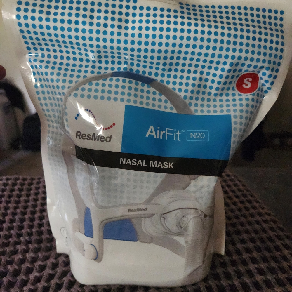 X3 ResMed AirFit N20 Nasal Mask - Blue and White